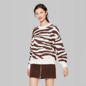 Target Wild Fable Animal Print Sweater
